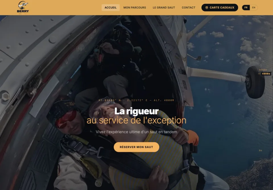 Aperçu du site Berry Parachutisme